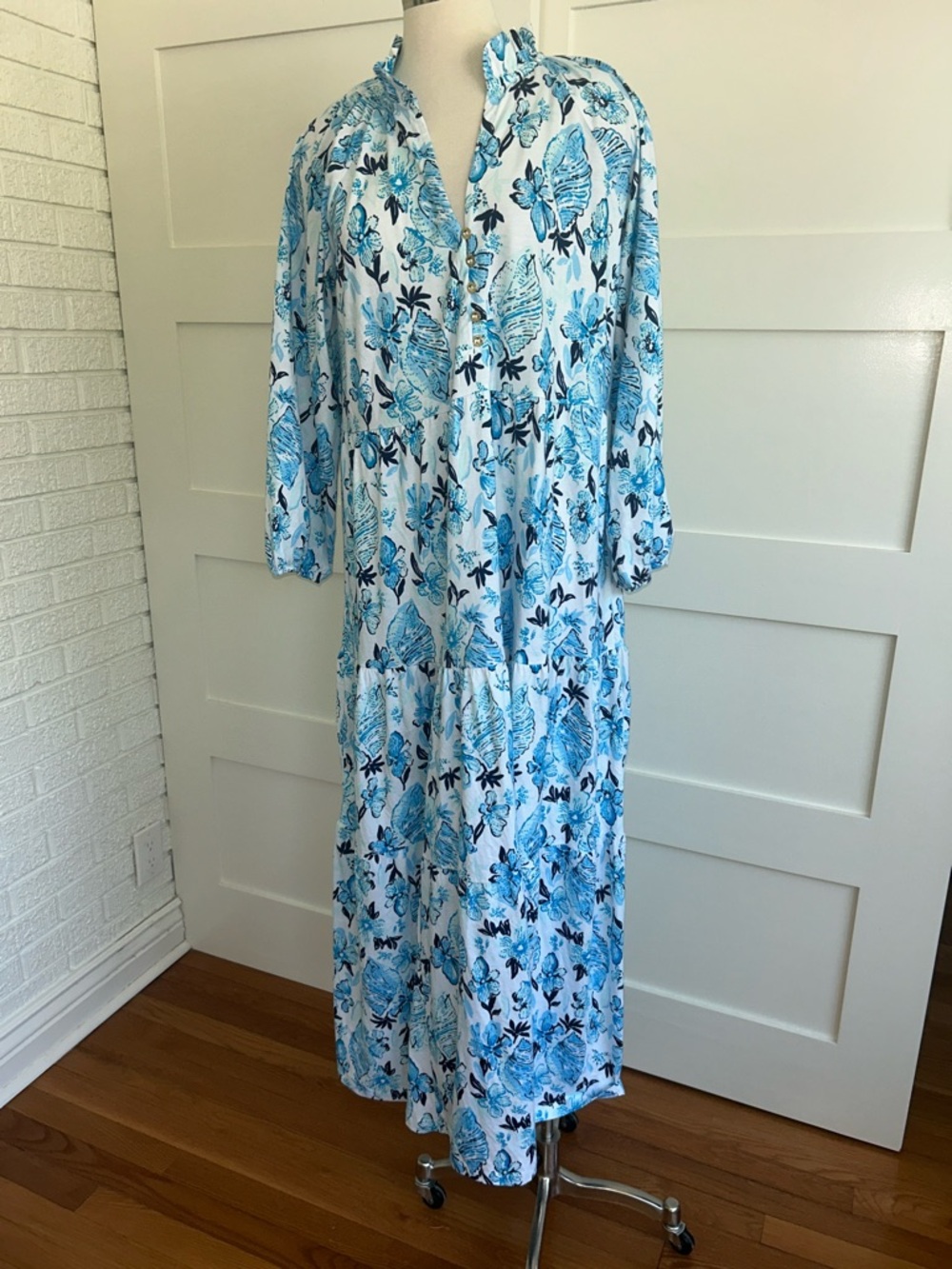Lilly Pulitzer - Malone Seashell Splendor  blue Maxi Dress - Picture 2 of 9